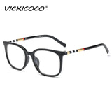 Sexy Square Cat Eye Anti Blue Light Stripe Optical Glasses Frames Men Women Luxury Brand Designer Fashion Computer Eyeglasses