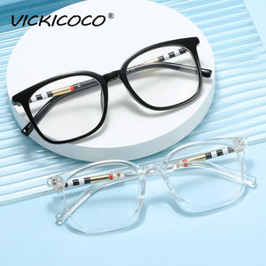 Sexy Square Cat Eye Anti Blue Light Stripe Optical Glasses Frames Men Women Luxury Brand Designer Fashion Computer Eyeglasses
