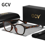GCV Acetate Johnny Depp Men Women The Blu-Ray Computer Goggles Round Transparent  Eyeglass Frame Blue Blocking Glasses 2025 New