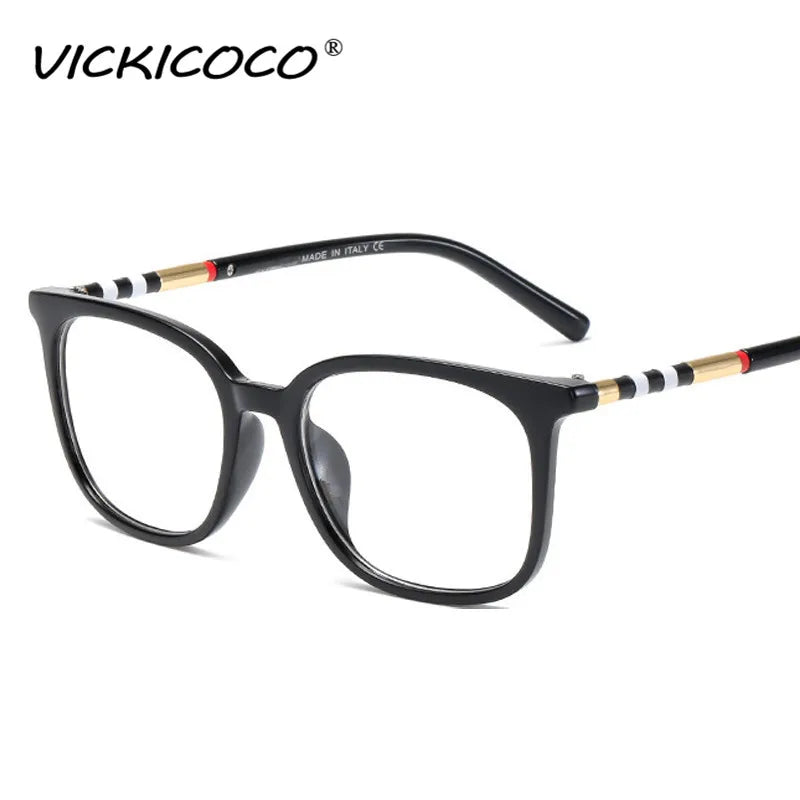 Sexy Square Cat Eye Anti Blue Light Stripe Optical Glasses Frames Men Women Luxury Brand Designer Fashion Computer Eyeglasses