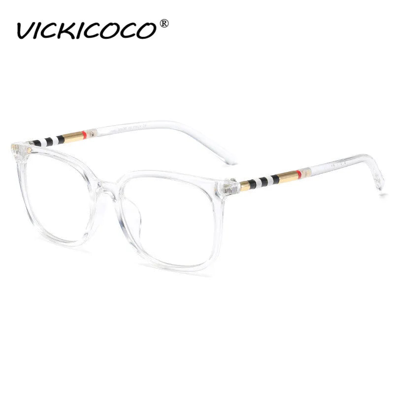 Sexy Square Cat Eye Anti Blue Light Stripe Optical Glasses Frames Men Women Luxury Brand Designer Fashion Computer Eyeglasses