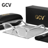 GCV Acetate Johnny Depp Men Women The Blu-Ray Computer Goggles Round Transparent  Eyeglass Frame Blue Blocking Glasses 2025 New