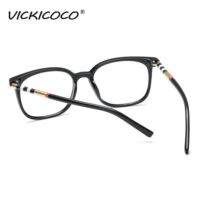 Sexy Square Cat Eye Anti Blue Light Stripe Optical Glasses Frames Men Women Luxury Brand Designer Fashion Computer Eyeglasses