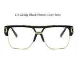 Luxury Brand Square Glasses Frame New Women Men Fashion Oversize Clear Lens Anti Blue Light Eyeglasses Frames Optics Frames