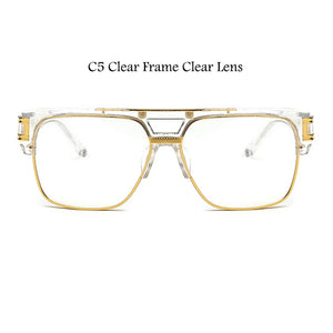 Luxury Brand Square Glasses Frame New Women Men Fashion Oversize Clear Lens Anti Blue Light Eyeglasses Frames Optics Frames