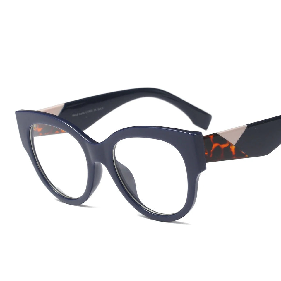 mimiyou Fashion Cat Eye Glasses Frame Women Optical Eyewear Grace Lady Eyeglasses Frame Clear UV400 Brand Designer oculos