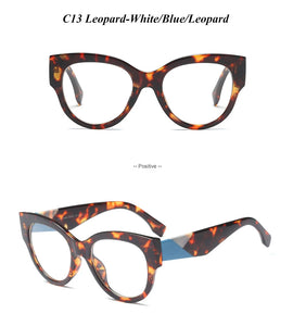 mimiyou Fashion Cat Eye Glasses Frame Women Optical Eyewear Grace Lady Eyeglasses Frame Clear UV400 Brand Designer oculos