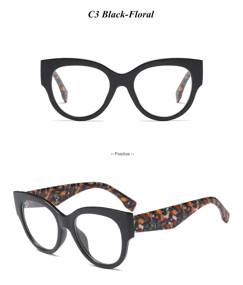 mimiyou Fashion Cat Eye Glasses Frame Women Optical Eyewear Grace Lady Eyeglasses Frame Clear UV400 Brand Designer oculos