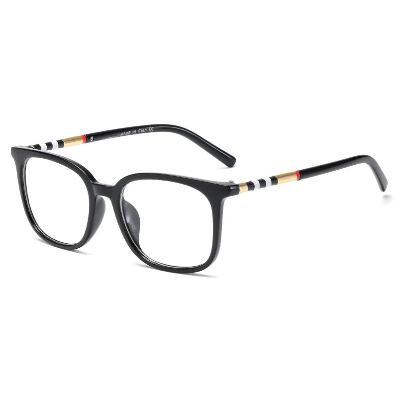 Sexy Square Cat Eye Anti Blue Light Stripe Optical Glasses Frames Men Women Luxury Brand Designer Fashion Computer Eyeglasses