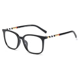 Sexy Square Cat Eye Anti Blue Light Stripe Optical Glasses Frames Men Women Luxury Brand Designer Fashion Computer Eyeglasses