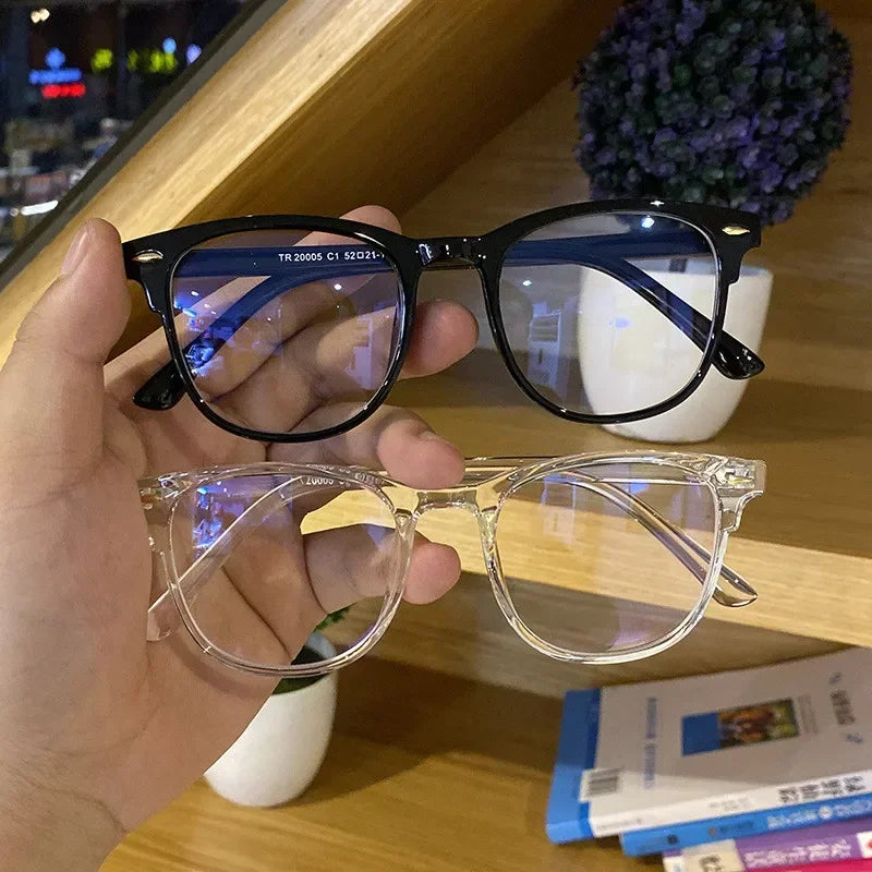 Classic Transparent Computer Glasses Frame Women Men Anti Blue Light Blocking Glasses Optical Glass Lenses Oculos Male