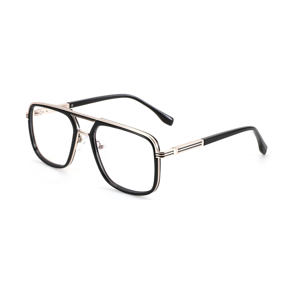 ZENOTTIC（M Size）Metal Prescription Glasses Aviator Optical Eyewear With Recipe Man Myopia Eyeglasses Men