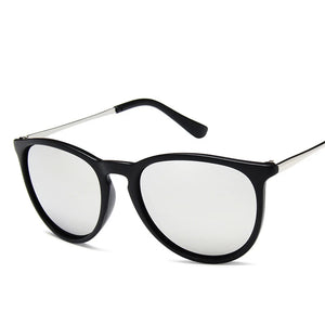 Popular Metal Frame Vintage Sunglasses Women Men Round Sun Glasses Eye Glasses for Male Female Reflective Film Sunglasses ﻿