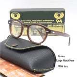 Johnny Depp Eyeglasses Man Lemtosh Optical Glasses Frames Women Luxury Brand Vintage Acetate Round Myopic Eyewear Frame