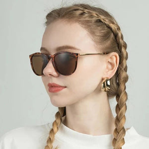 Popular Metal Frame Vintage Sunglasses Women Men Round Sun Glasses Eye Glasses for Male Female Reflective Film Sunglasses ﻿