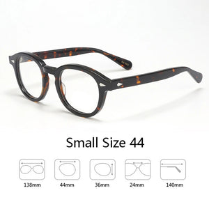 Johnny Depp Eyeglasses Man Lemtosh Optical Glasses Frames Women Luxury Brand Vintage Acetate Round Myopic Eyewear Frame