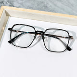 Large Square Reading Glasses with Glitter, Fashionable Reading Glasses, Reading Glasses for Women and Men  +1.0 To +4.0