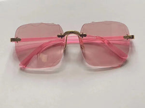 Square Rimless Sunglasses for Women Luxury Brand Designer Summer Gradient Sun Glasses Men's Fashion Glasses UV400 Shades Oculos