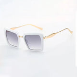 Vintage Sunglasses for Women Green Golden Fashionable Square Glasses High-end Feel Deep Green Lenses for Women Glasses
