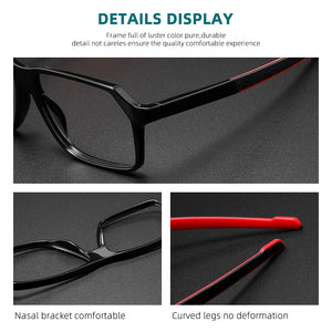 Luxury Brand New Men Women Sports Glasses Mtb Bicycle Eyewear Square Optical Prescription Eyeglasses Frames TR90 Trendy Frames