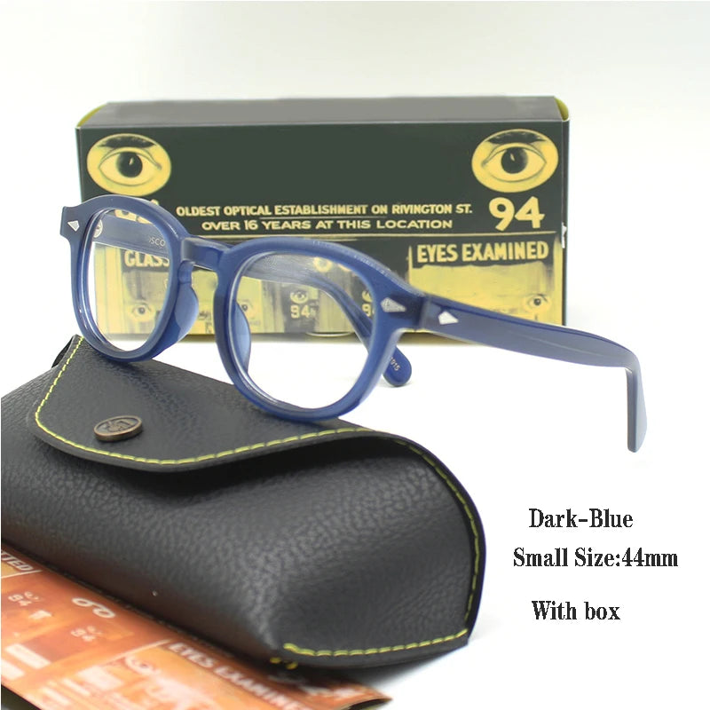 Johnny Depp Eyeglasses Man Lemtosh Optical Glasses Frames Women Luxury Brand Vintage Acetate Round Myopic Eyewear Frame