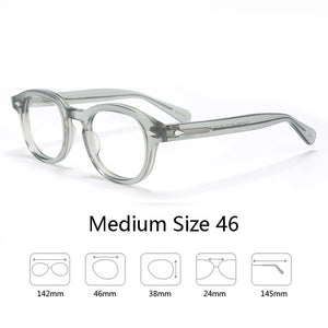 Johnny Depp Eyeglasses Man Lemtosh Optical Glasses Frames Women Luxury Brand Vintage Acetate Round Myopic Eyewear Frame