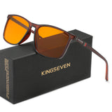 KINGSEVEN Blue Light Blocking Glasses Transparent Lens Men/Women Anti-Blue Ray Eyewear Students Daliy Phone Computer Eyeglasses