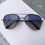2024 New Fashion Gradient Lens Pilot Sunglasses Vintage Cycling Driving Shades Sun Glasses Unisex UV400 Protection Eyewear