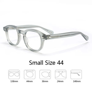 Johnny Depp Eyeglasses Man Lemtosh Optical Glasses Frames Women Luxury Brand Vintage Acetate Round Myopic Eyewear Frame