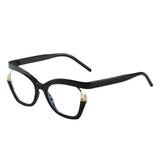 Clear Blue Ray Blocking Eyeglasses Large Glasses Frame Women Fashion Brand Design Pearl Spectacle Frame Trend Round Eyewear