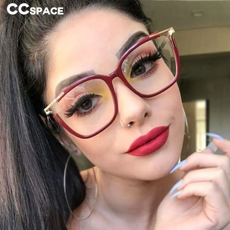 48054 Square Cat Eye Anti-blue Light Ultralight Glasses Frames Men Women Optical Fashion Computer Glasses