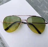 2024 New Fashion Gradient Lens Pilot Sunglasses Vintage Cycling Driving Shades Sun Glasses Unisex UV400 Protection Eyewear
