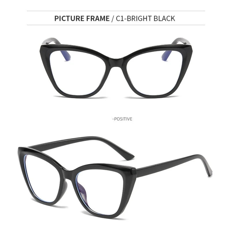 New Men Sunglasses Trend Women Plastic Polarization Cat Eye Sun Glasses UV400 Luxury Brand Design Fashionable Black Eyewear