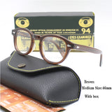 Johnny Depp Eyeglasses Man Lemtosh Optical Glasses Frames Women Luxury Brand Vintage Acetate Round Myopic Eyewear Frame