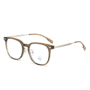 New Glasses Frame Camping Cycling Fishing Men Retro Glasses Frame Luxury Brand Design Tea Color Women Anti Blue Light Glasses