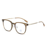 New Glasses Frame Camping Cycling Fishing Men Retro Glasses Frame Luxury Brand Design Tea Color Women Anti Blue Light Glasses
