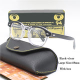 Johnny Depp Eyeglasses Man Lemtosh Optical Glasses Frames Women Luxury Brand Vintage Acetate Round Myopic Eyewear Frame