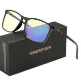 KINGSEVEN Blue Light Blocking Glasses Transparent Lens Men/Women Anti-Blue Ray Eyewear Students Daliy Phone Computer Eyeglasses