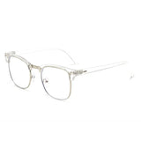 Men Retro Anti-blue Light Glasses Classic Vintage Half Frames Anti Blue Light Blocking Computer Eyeglasses For Women Accessory