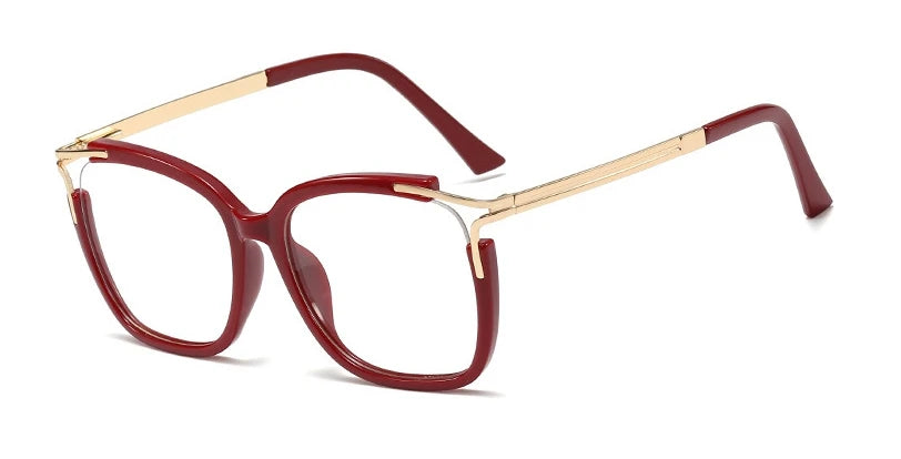 48054 Square Cat Eye Anti-blue Light Ultralight Glasses Frames Men Women Optical Fashion Computer Glasses