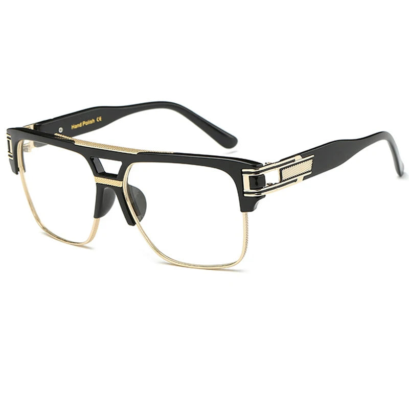 Luxury Brand Square Glasses Frame New Women Men Fashion Oversize Clear Lens Anti Blue Light Eyeglasses Frames Optics Frames