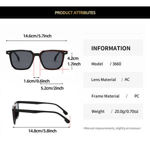 2024 Fashion New Sunglasses Men High Quality Retro Square Sunglasses Women Retro Sunglasses Women Classic Oculos De Sol Feminino