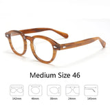 Johnny Depp Eyeglasses Man Lemtosh Optical Glasses Frames Women Luxury Brand Vintage Acetate Round Myopic Eyewear Frame