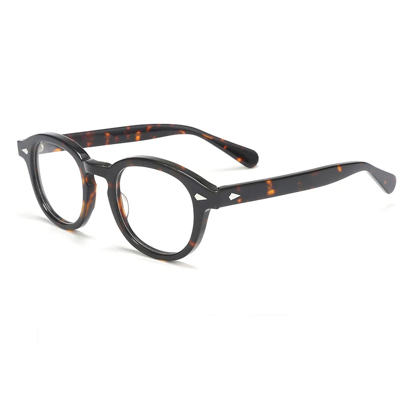 Johnny Depp Eyeglasses Man Lemtosh Optical Glasses Frames Women Luxury Brand Vintage Acetate Round Myopic Eyewear Frame