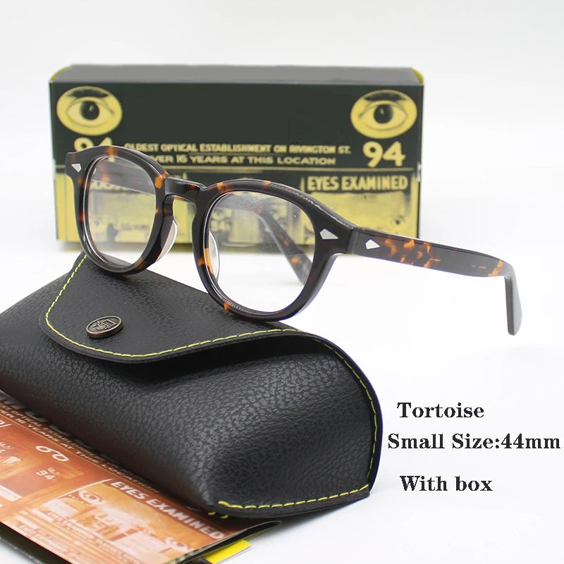 Johnny Depp Eyeglasses Man Lemtosh Optical Glasses Frames Women Luxury Brand Vintage Acetate Round Myopic Eyewear Frame