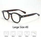 Johnny Depp Eyeglasses Man Lemtosh Optical Glasses Frames Women Luxury Brand Vintage Acetate Round Myopic Eyewear Frame