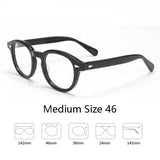 Johnny Depp Eyeglasses Man Lemtosh Optical Glasses Frames Women Luxury Brand Vintage Acetate Round Myopic Eyewear Frame