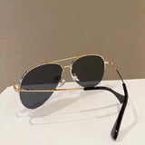 2024 New Fashion Gradient Lens Pilot Sunglasses Vintage Cycling Driving Shades Sun Glasses Unisex UV400 Protection Eyewear