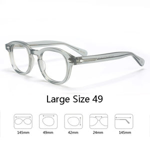 Johnny Depp Eyeglasses Man Lemtosh Optical Glasses Frames Women Luxury Brand Vintage Acetate Round Myopic Eyewear Frame