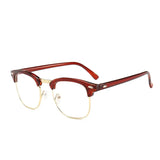 Men Retro Anti-blue Light Glasses Classic Vintage Half Frames Anti Blue Light Blocking Computer Eyeglasses For Women Accessory